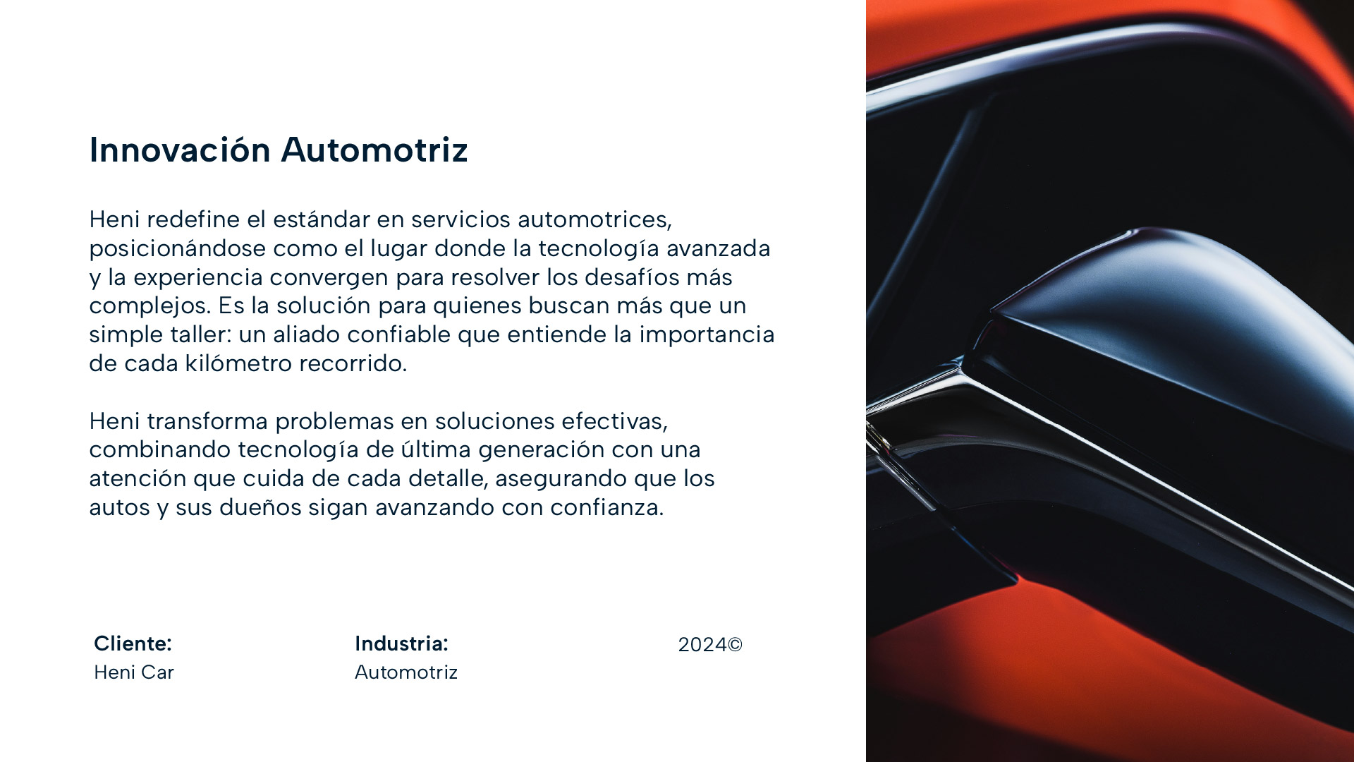 Manifiesto de marca Heni Car